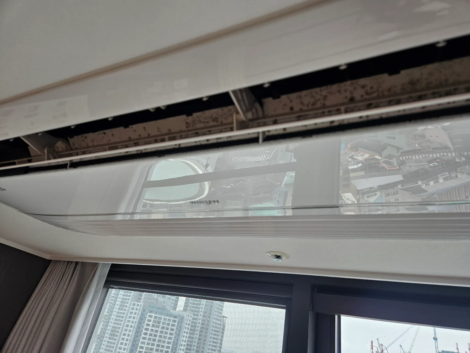 부산 진구 범일동 오피스텔 시스템 에어컨 분해 청소 시공