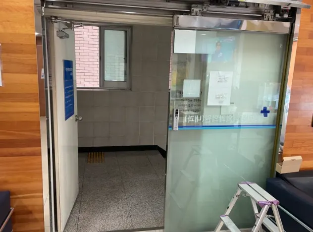 부산 북구 덕천동 자동문 수리 작업 사례 시공사례 사진